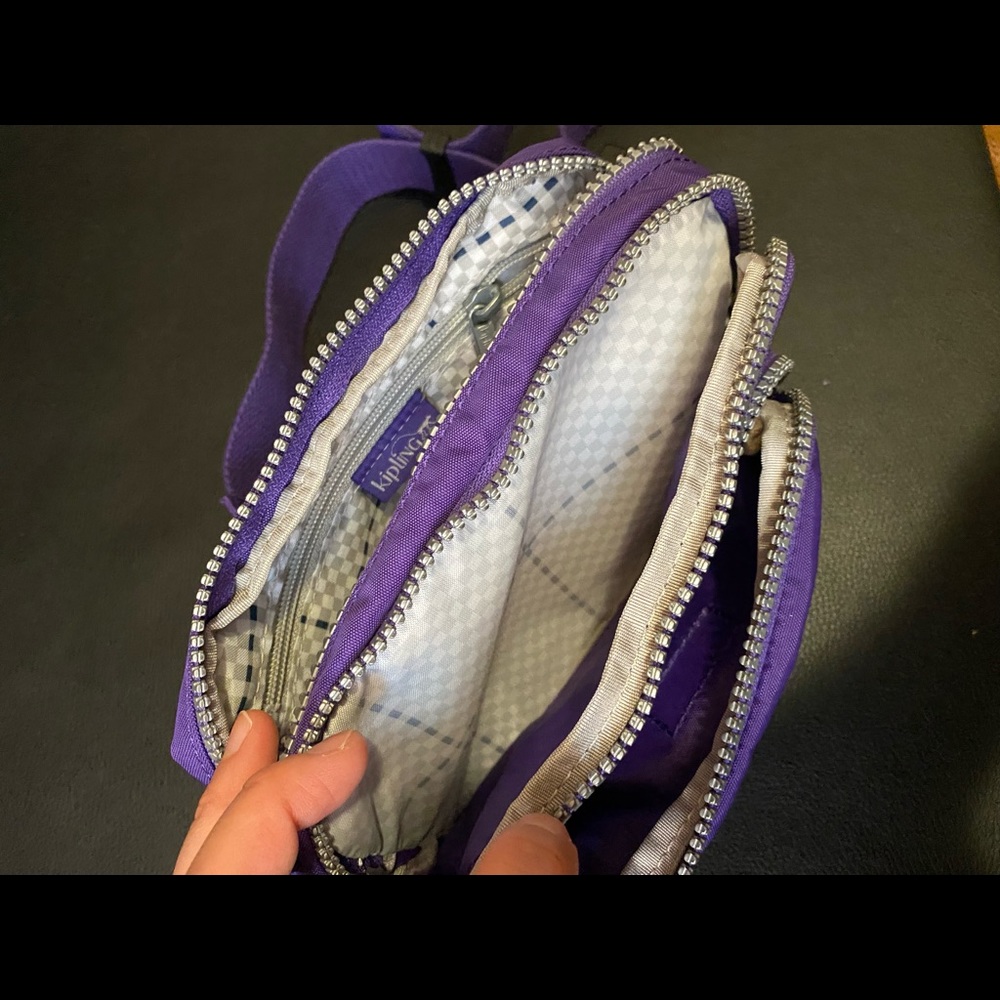 New Kipling convertible crossbody bag, color purple